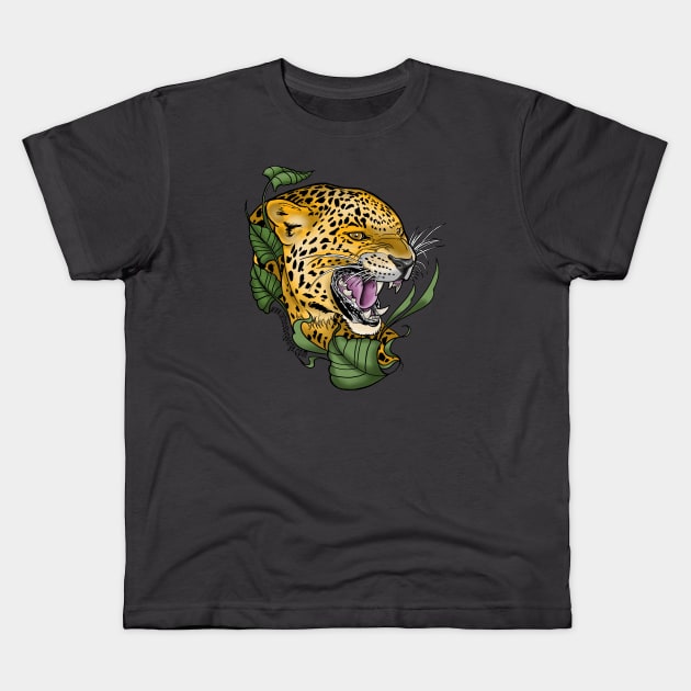 Jaguar Kids T-Shirt by Tattoos_by_George